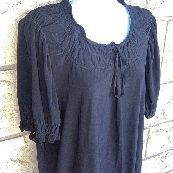 Tunic Top Blouse casual career business Size Med Loose Fit Oversized - Picture 3 of 10